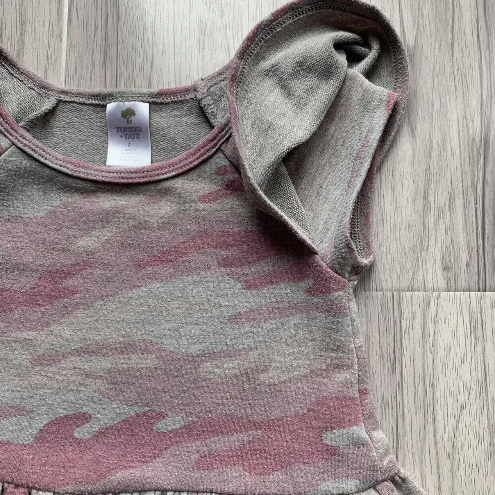 Tucker + Tate Rayon Terry Camo Dress